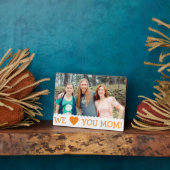 私たちはあなたを愛カスタムする フォトプラーク (側面)