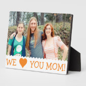 私たちはあなたを愛カスタムする フォトプラーク (側面)