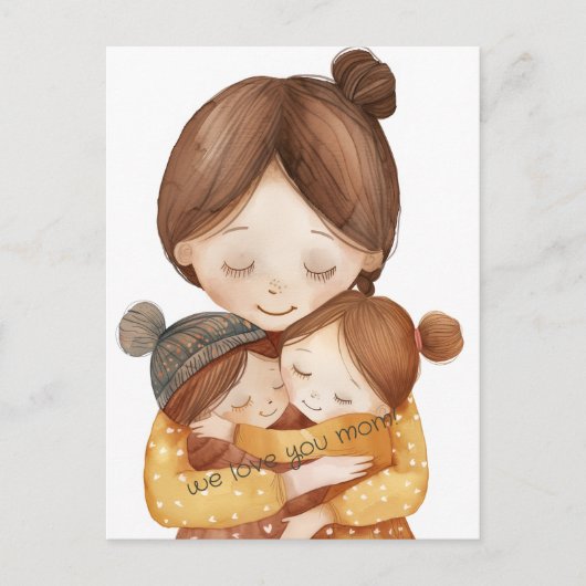 私たちはあなたを母が大好き ポストカード (正面)