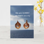 私たちはあなたを泣かせてごめんなさい。 カード (黄色い花)