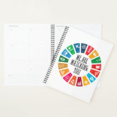 私たちはあなたを贈り物地球に優しの女性に見男性へている プランナー手帳 (ディスプレー)