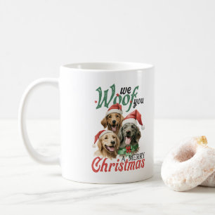 私たちはあなたを陽気なクリスマスヴィンテージタイポグラフィ コーヒーマグカップ