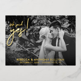 私たちはいえました フォト | 結婚式 フォト レセプション 箔招待状