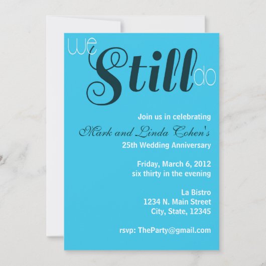 私たちはいつまでも アニバーサリー ご招待 招待状 (正面)