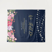 私たちはいまだに愛し合っている | ストリングライト 50周年 結婚記念日 タペストリー (正面(横))