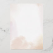 私たちはいまだに愛し合っている | ローズゴールド アニバーサリー、誓いの更新 箔招待状 (裏面)