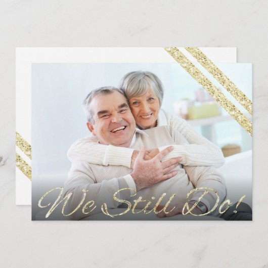 私たちはいまだに愛し合ってる!|モダン50周年 招待状 (正面/裏面)