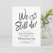 私たちはいまだに愛を誓う記念日 | 結婚誓約更新台本 招待状 (スタンド正面)