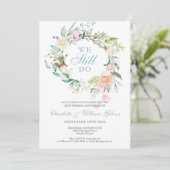 「私たちはいまだに愛を誓う」60周年記念 再婚誓約 フラワー 招待状 (スタンド正面)