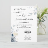 私たちはいまだに結婚誓約を更新します 結婚記念日の招待状 招待状 (スタンド正面)