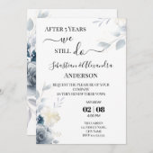 私たちはいまだに結婚誓約を更新します 結婚記念日の招待状 招待状 (正面/裏面)