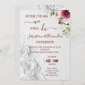 私たちはいまだに結婚誓約を更新します 結婚記念日の招待状 招待状 (正面/裏面)