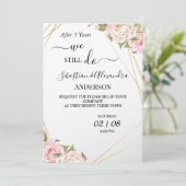 私たちはいまだに結婚誓約を更新します 結婚記念日 招待状 (スタンド正面)