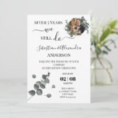 私たちはいまだに結婚誓約を更新する 結婚記念日 招待状 (スタンド正面)