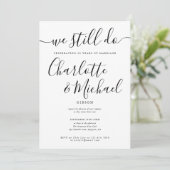 私たちはいまだに誓う スクリプト風 誓い更新 結婚記念日 写真 招待状 (スタンド正面)