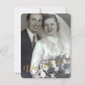 私たちはいまだに誓う-結婚誓約更新写真フレーム 招待状 (正面)