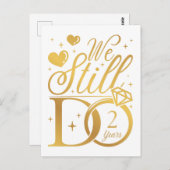 私たちはいまだに2年目の結婚記念日 ポストカード (正面/裏面)