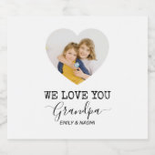 私たちはおじいちゃんを愛している | カスタムビールボトルラベル ビールラベル (シングルラベル)