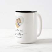 私たちはおじいちゃんを愛している | コーヒパーソナライズされたーマググ ツートーンマグカップ (正面右)