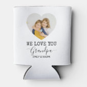 私たちはおじいちゃんを愛している | パーソナライズされたクーラーボックス 缶クーラー (正面)