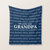 私たちはおじいちゃんパーソナライズされたの子供の名前が大好き フリースブランケット