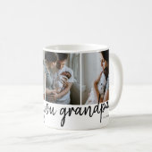私たちはおじいちゃんモダンを愛している3写真父の日 コーヒーマグカップ (正面右)