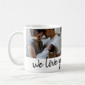 私たちはおじいちゃんモダンを愛している3写真父の日 コーヒーマグカップ (左)