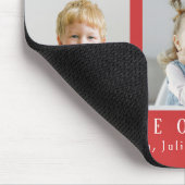 私たちはおばあちゃんを愛している |グランドキッズフォトコラージュ赤 マウスパッド (コーナー)