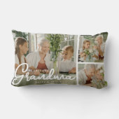 私たちはおばあちゃんを愛している | フォトコラージュ ランバークッション (裏面)