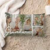 私たちはおばあちゃんを愛している | フォトコラージュ ランバークッション (ブランケット)