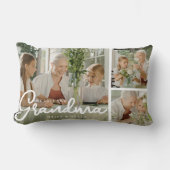 私たちはおばあちゃんを愛している | フォトコラージュ ランバークッション (正面)