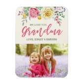 私たちはおばあちゃんを愛している |フォトマグネット マグネット (縦)