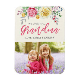 私たちはおばあちゃんを愛している |フォトマグネット マグネット