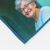 私たちはおばあちゃんを愛している | モダンハートの写真コラージュ フリースブランケット (角)