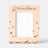 私たちはおばあちゃんを愛している レーザー彫刻フレーム (正面)