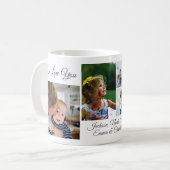 私たちはおばあちゃんを愛している | 写真コラージュ5 コーヒーマグカップ (正面左)