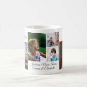 私たちはおばあちゃんを愛している | 写真コラージュ5 コーヒーマグカップ (中央)