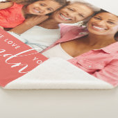 私たちはおばあちゃんカスタムが大好きフォトマザーズデイギフト シェルパブランケット (3/4)