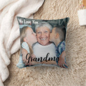 私たちはおばあちゃんカスタムが大好きフォトマザーズデイ クッション (ブランケット)