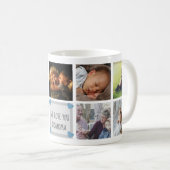 私たちはおばあちゃんカスタムの家族の写真コラージュが大好き コーヒーマグカップ (正面右)