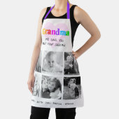 私たちはおばあちゃんカラフルを愛しはっきりしたて6フォトコラージュ エプロン (インサイチュ)