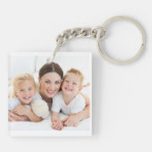 私たちはおばあちゃんパーソナライズされたの写真と名前が大好き キーホルダー (裏面)