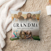私たちはおばあちゃんパーソナライズされたを愛する2写真 クッション (ブランケット)