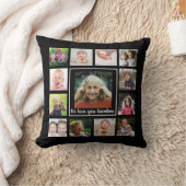 私たちはおばあちゃん大好き13フォトコラージュ記念 クッション (ブランケット)