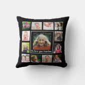 私たちはおばあちゃん大好き13フォトコラージュ記念 クッション (裏面)
