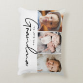 私たちはおばあちゃん孫の写真が大好き アクセントクッション (裏面(縦))