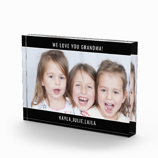 私たちはおばあちゃん家族の写真が大好き フォトブロック (右)