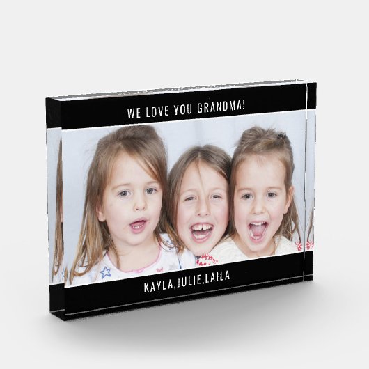 私たちはおばあちゃん家族の写真が大好き フォトブロック (左)