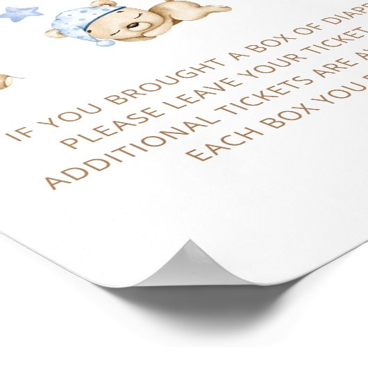 私たちはおむつラッフルを心底待ちできる ポスター (角)