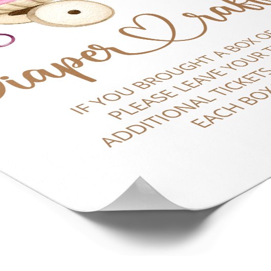 私たちはおむつラッフルを心底待ちできる ポスター (角)